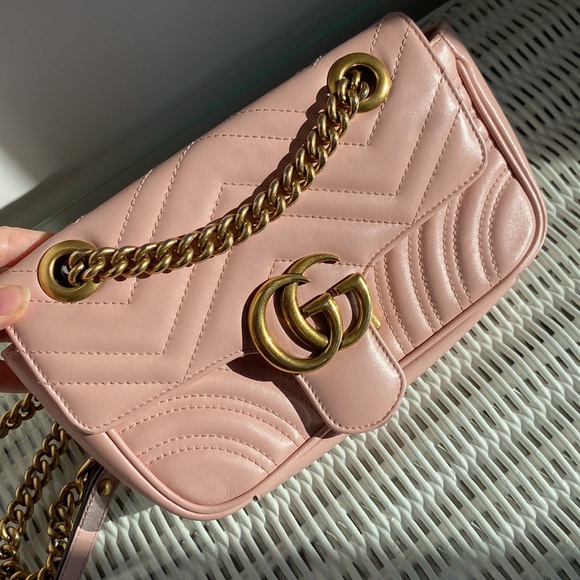Gucci Mini Marmont 2.0 shoulder bag. Pink 💗 - Picture 4 of 15